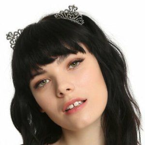 Blackheart Silver Tiara Cat Ear Headband